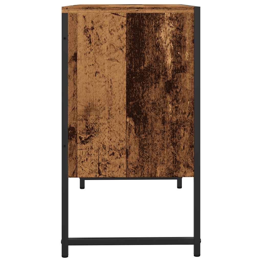 Armário lavatório WC 80x33x60cm derivados madeira madeira velha