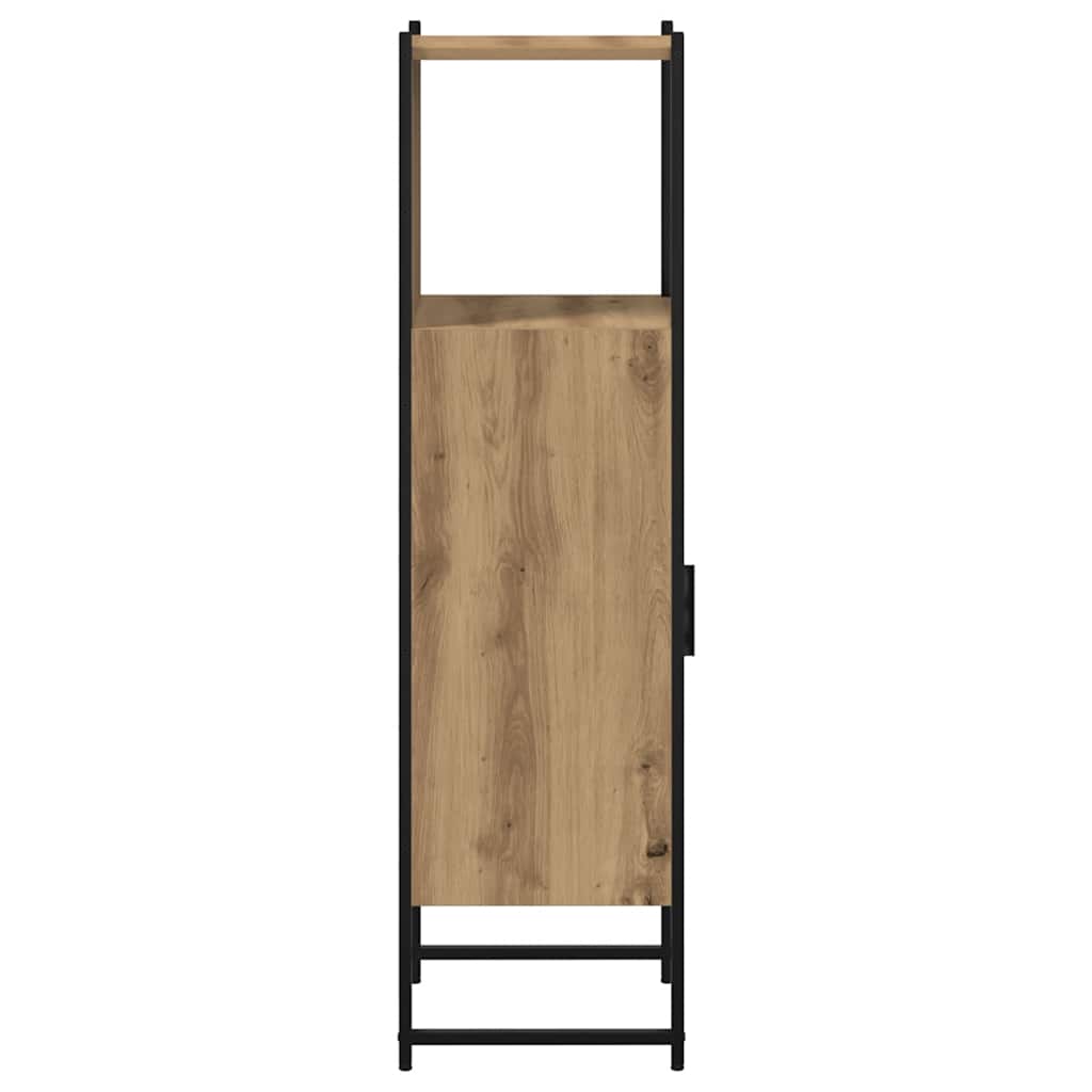 Armário WC 33x33x120,5 cm derivados madeira carvalho artisiano