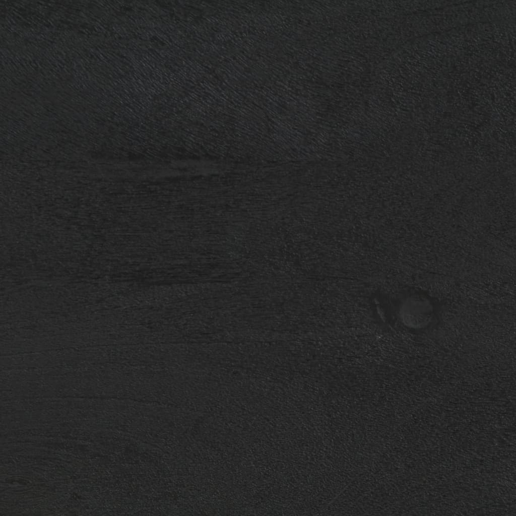 Mesa de cabeceira 40x33x46 cm madeira de mangueira maciça preto