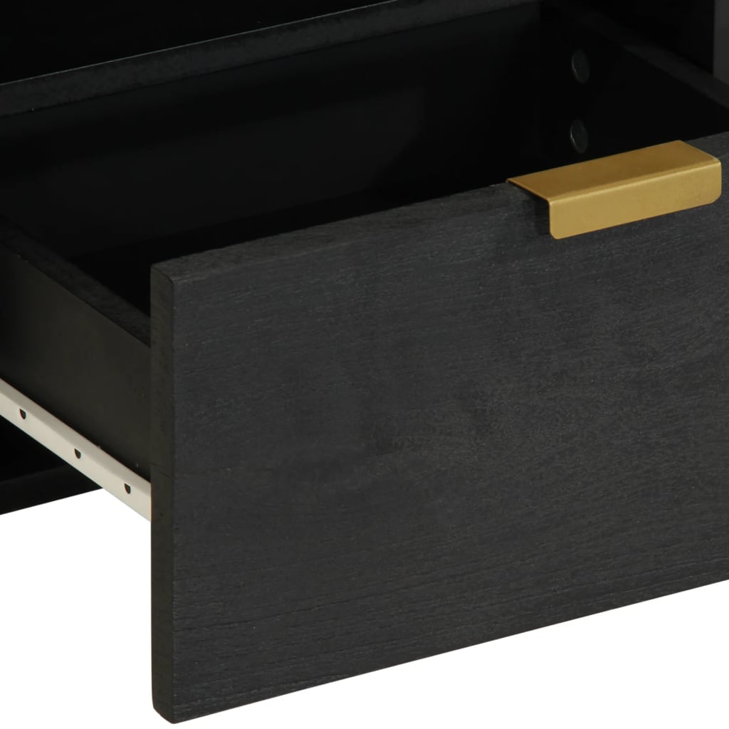 Mesa de cabeceira 40x33x46 cm derivados de madeira preto