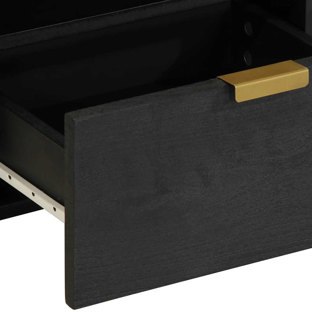 Mesa de cabeceira 40x33x46 cm derivados de madeira preto