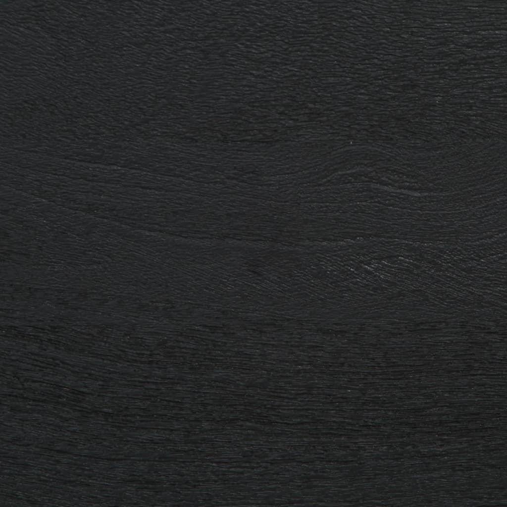 Armário de casa de banho 38x33x160 cm mangueira maciça preto