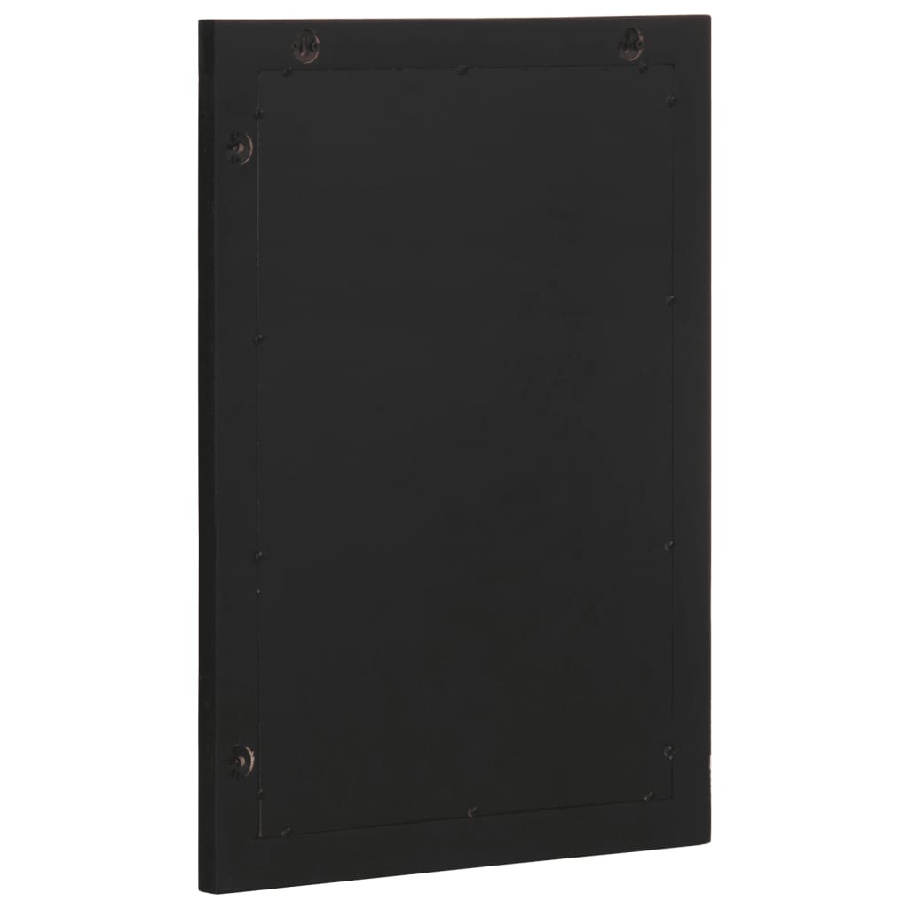 Espelho casa banho 50x70x2,5 cm derivados madeira e latão preto