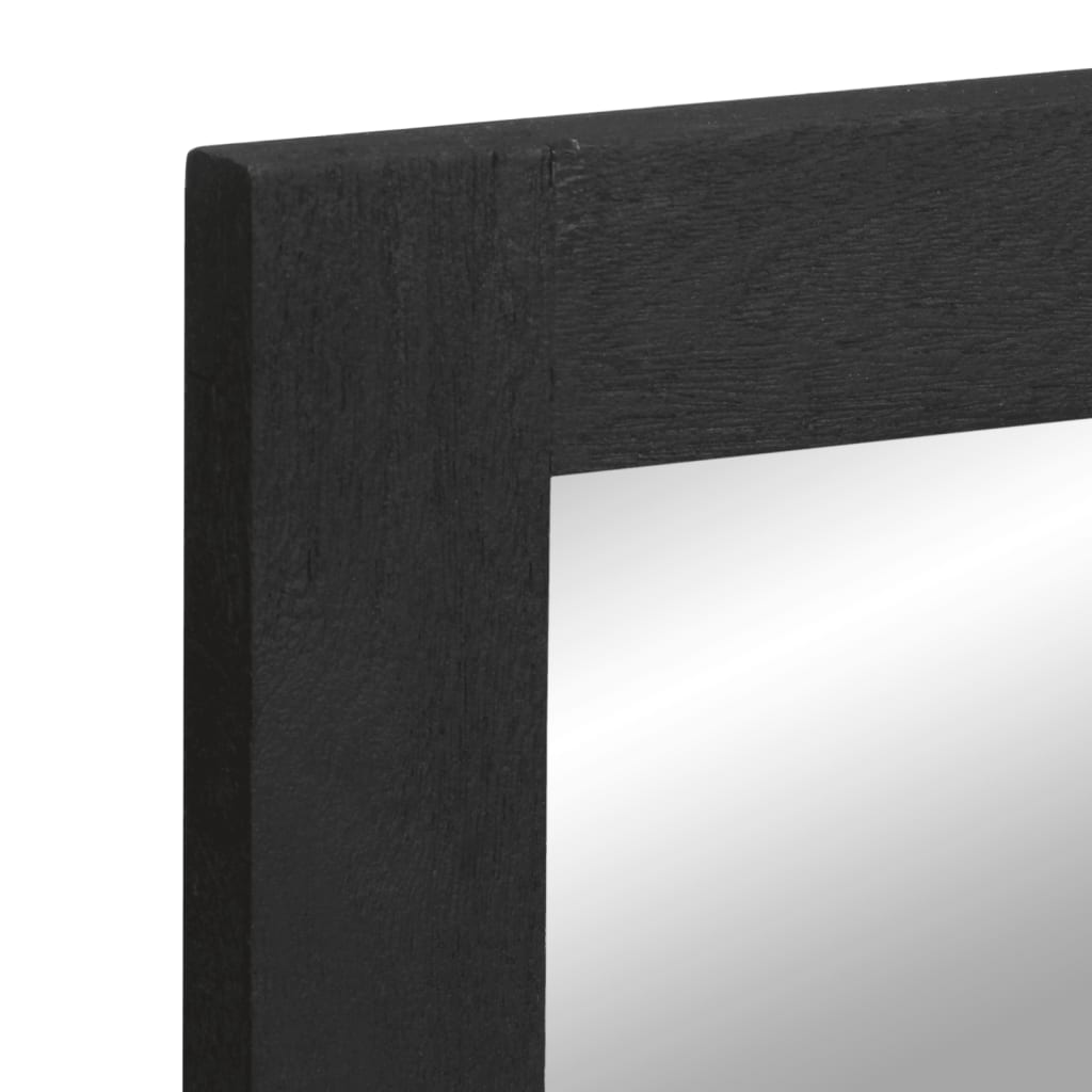 Espelho casa banho 50x70x2,5 cm derivados madeira e latão preto