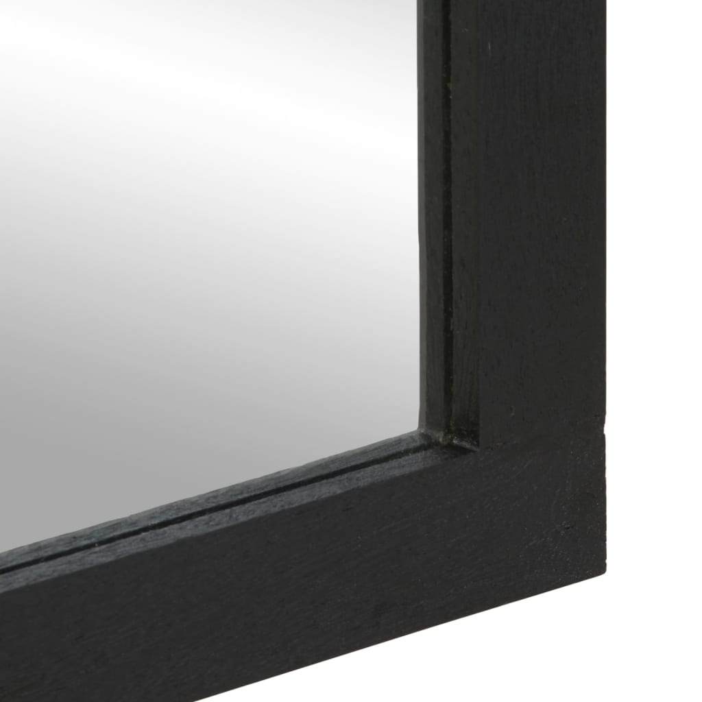 Espelho casa banho 50x70x2,5 cm derivados madeira e latão preto