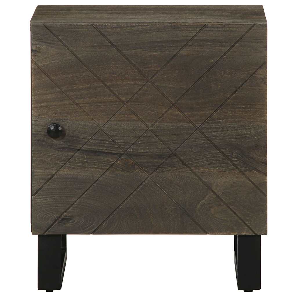 Mesa de cabeceira 40x33x46 cm madeira de mangueira maciça preto