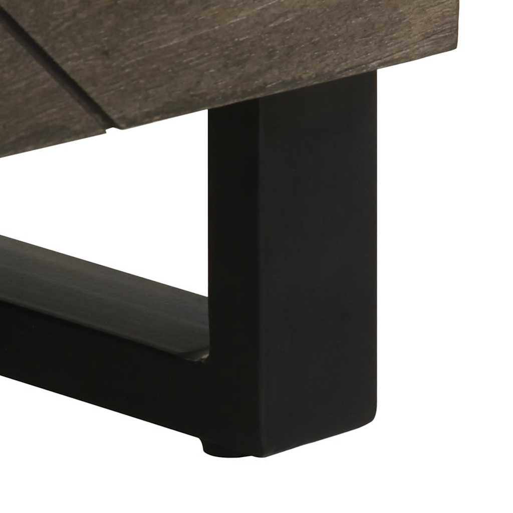 Aparador preto 60x33x75 cm madeira de mangueira maciça