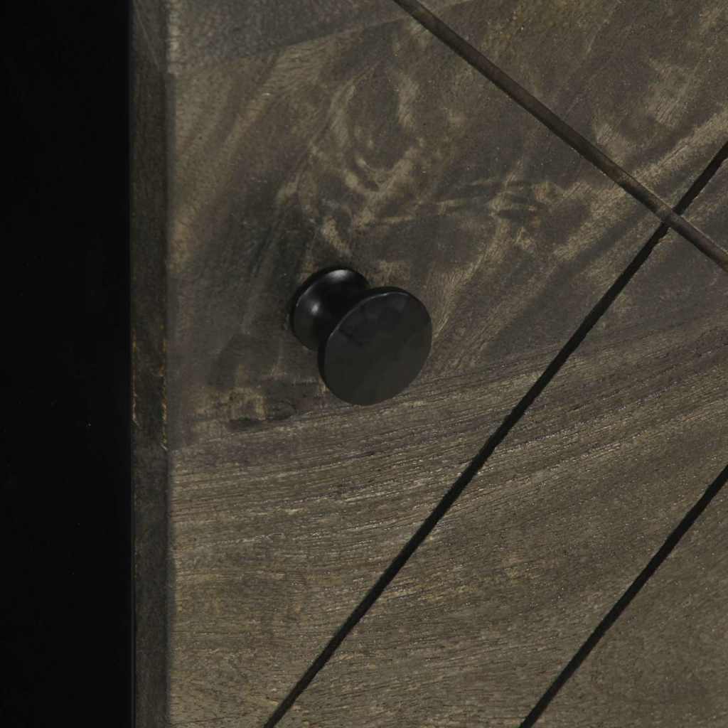 Mesa de centro 80x50x40 cm madeira de mangueira maciça preto