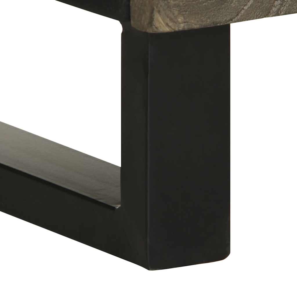 Armário de casa de banho 38x33x160 cm mangueira maciça preto