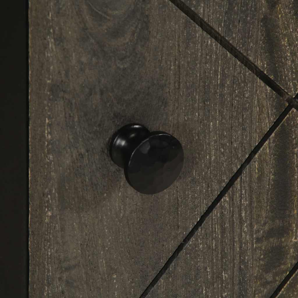 Aparador 40x33x75 cm madeira maciça manga preto