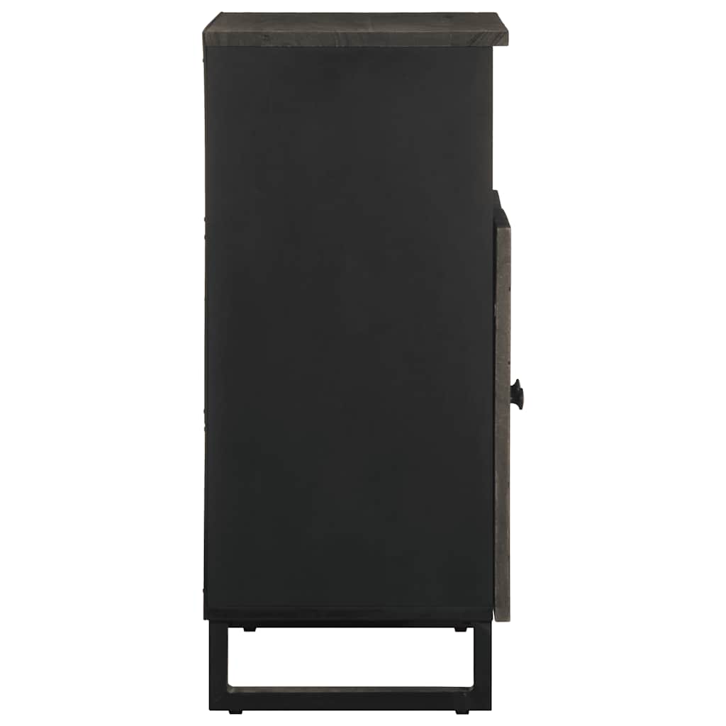 Aparador preto 60x33x75 cm madeira de mangueira maciça