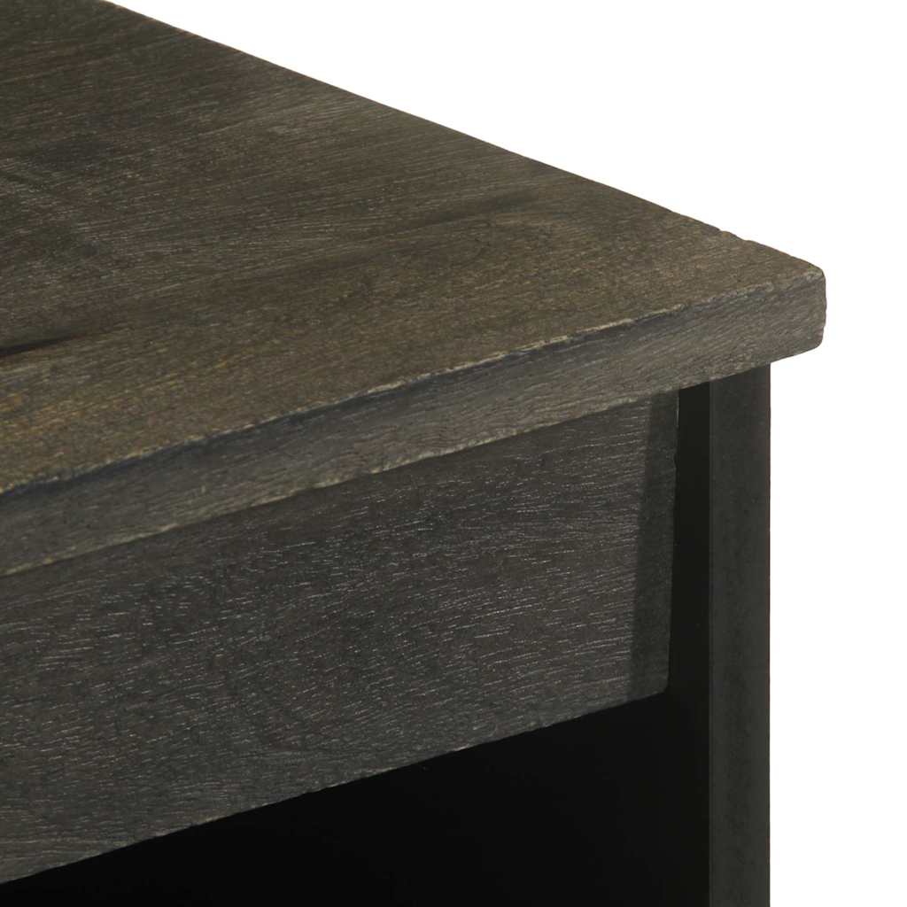 Aparador preto 60x33x75 cm madeira de mangueira maciça