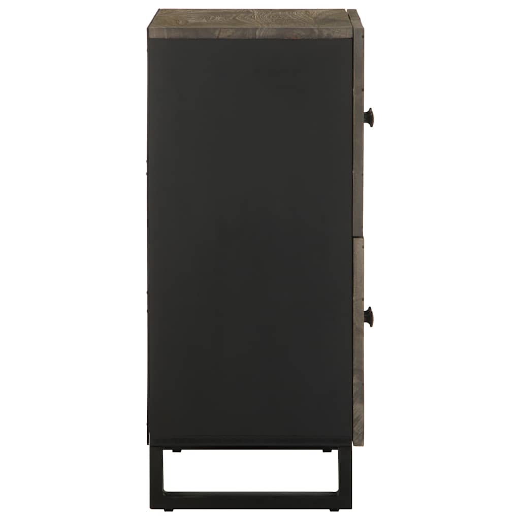 Aparador preto 60x33x75 cm madeira de mangueira maciça