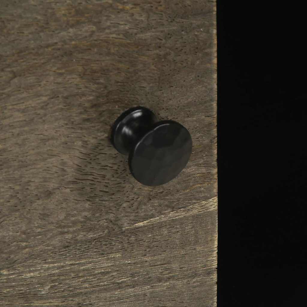 Aparador 80x33x75 cm madeira maciça manga preto