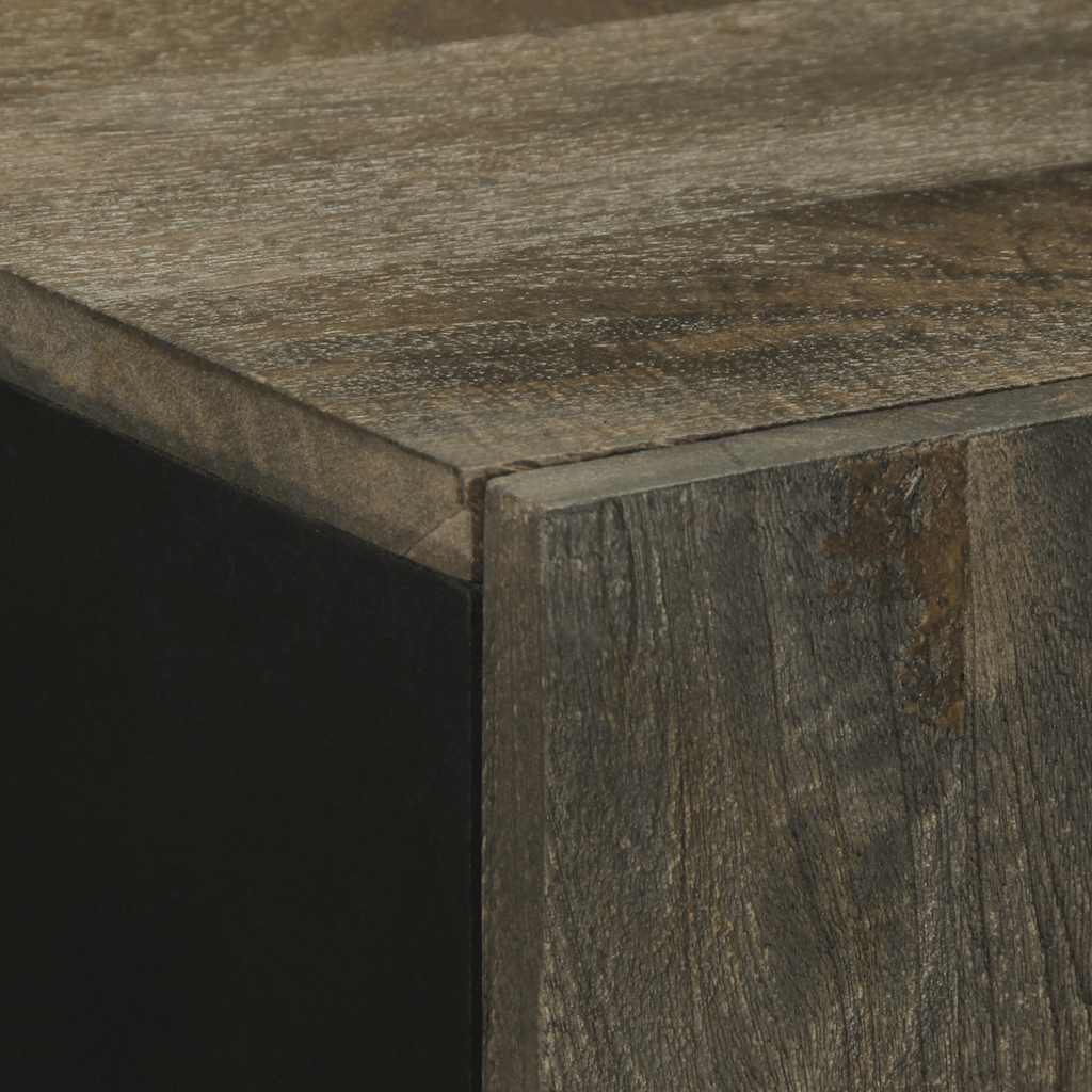 Aparador 90x33x75 cm madeira maciça manga preto