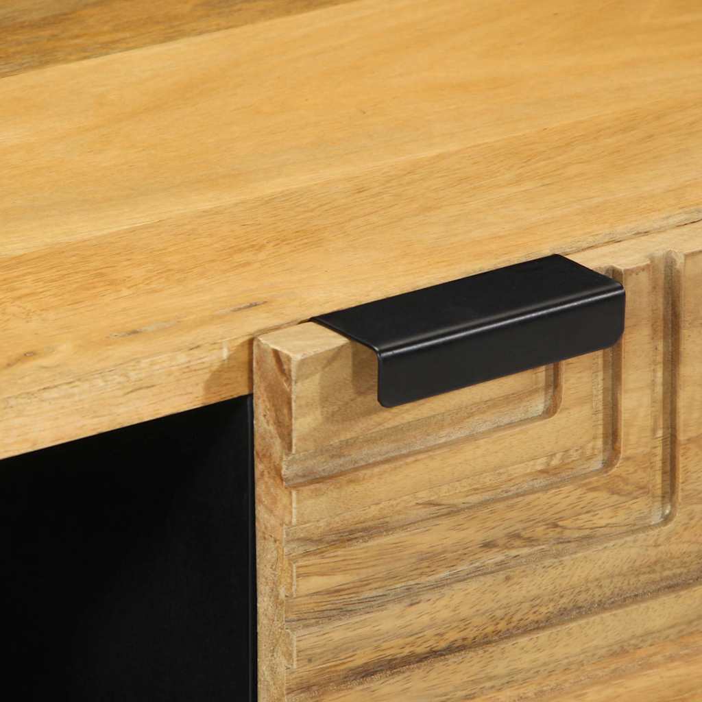 Mesa de centro castanho 80x50x40 cm madeira de mangueira maciça