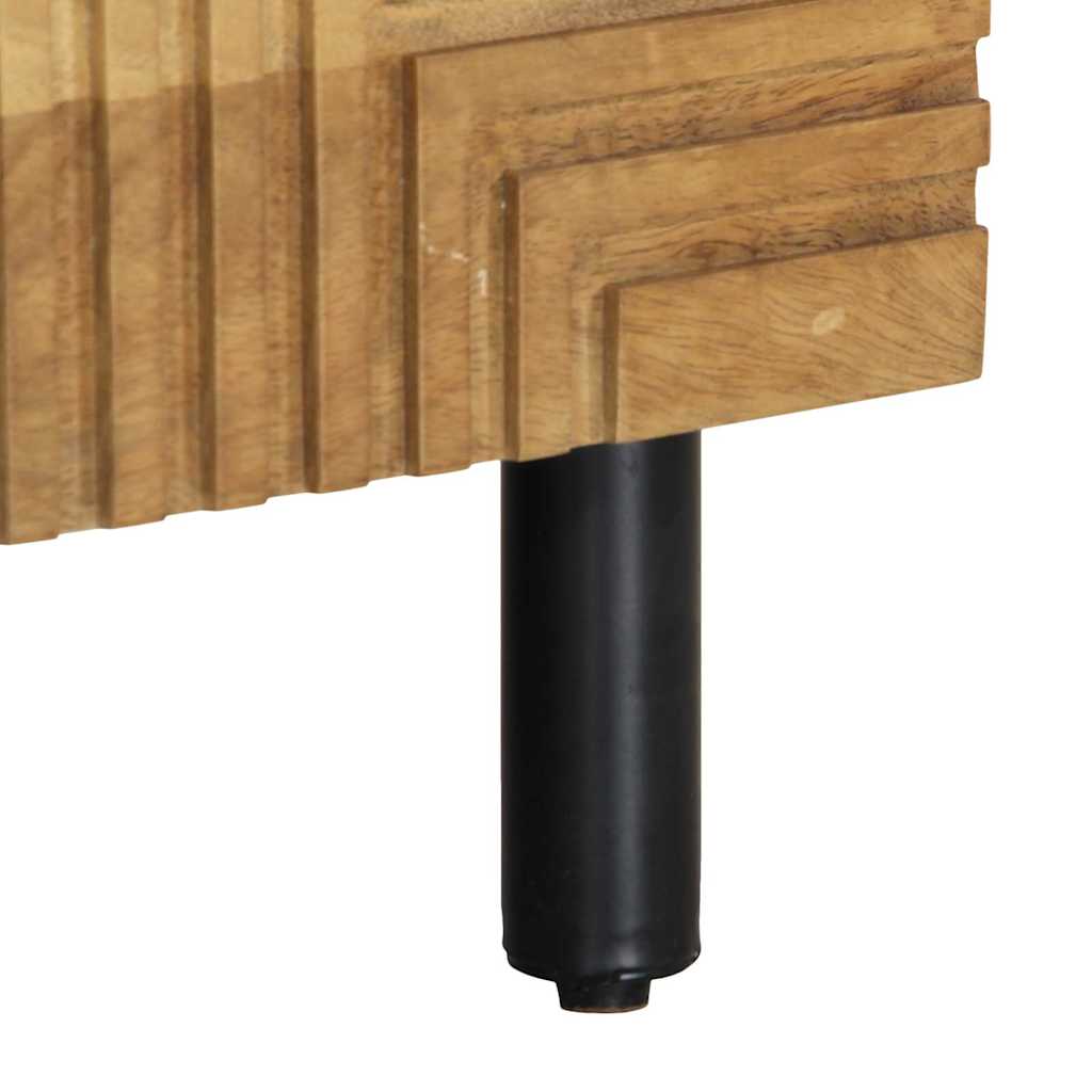 Mesa de centro castanho 80x50x40 cm madeira de mangueira maciça