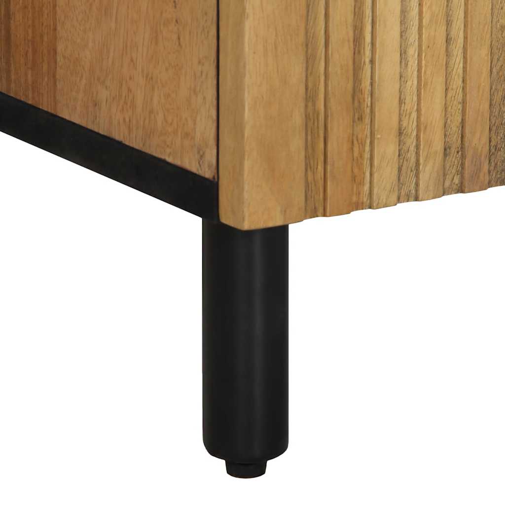 Armário de casa de banho 38x33x160 cm mangueira maciça castanho