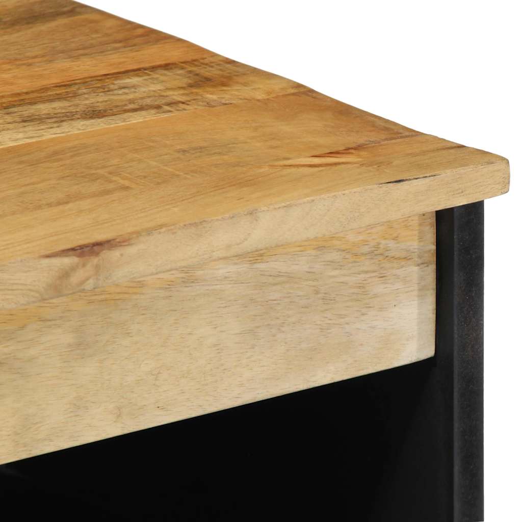 Aparador castanho 60x33x75 cm madeira de mangueira maciça