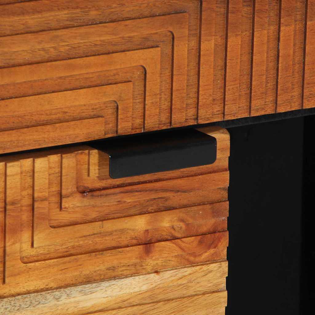 Aparador Castanho 80 x 33 x 75 cm Madeira de acácia maciça