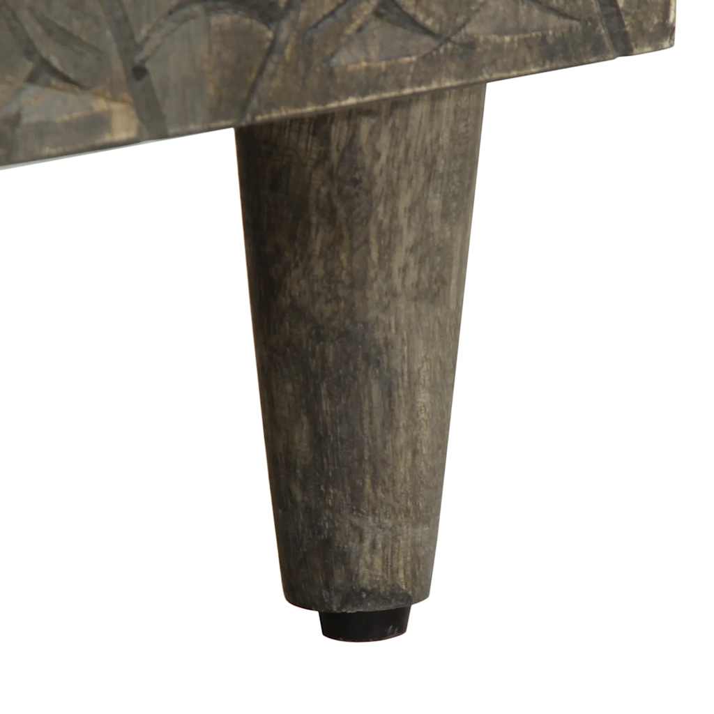 Aparador cinzento claro 60x33,5x75 cm madeira maciça manga