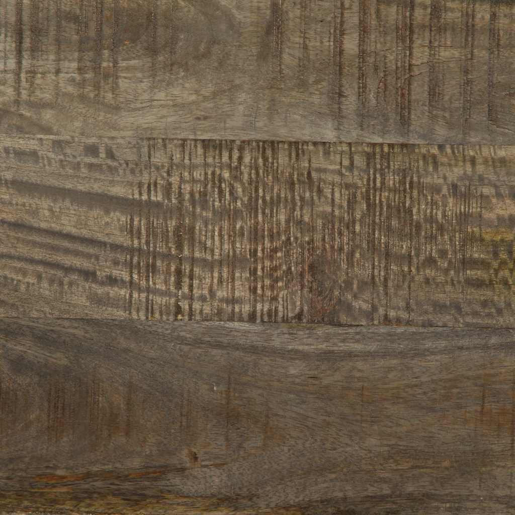 Mesa centro cinzento claro 80x50x40 cm madeira mangueira maciça