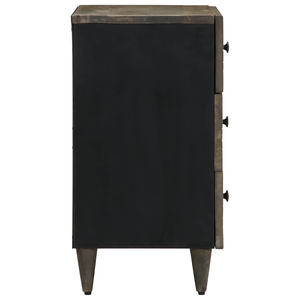 Mesa de cabeceira cinzento claro 50x33x60 cm