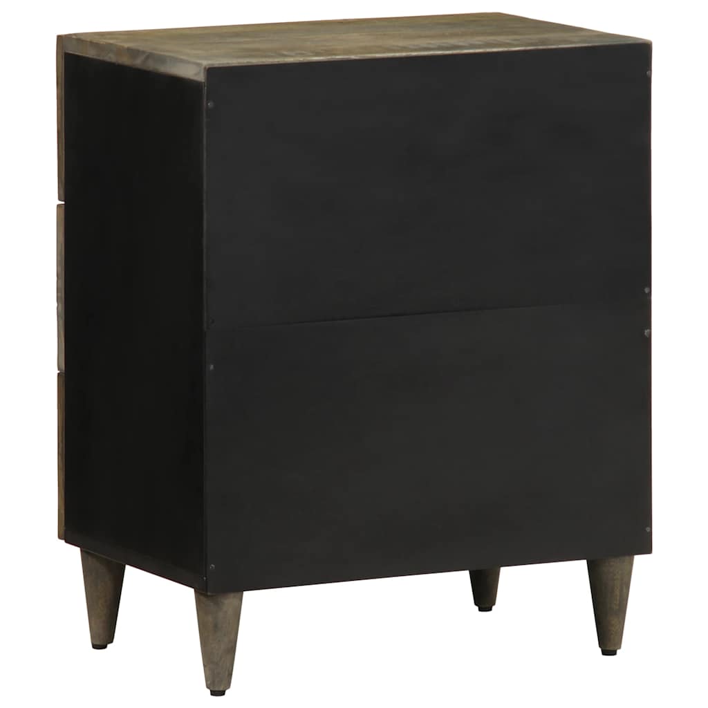 Mesa de cabeceira cinzento claro 50x33x60 cm