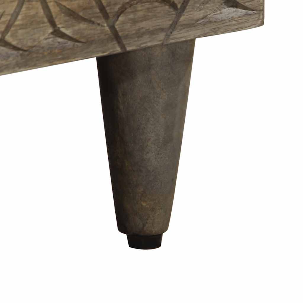 Mesa de cabeceira cinzento claro 50x33x60 cm