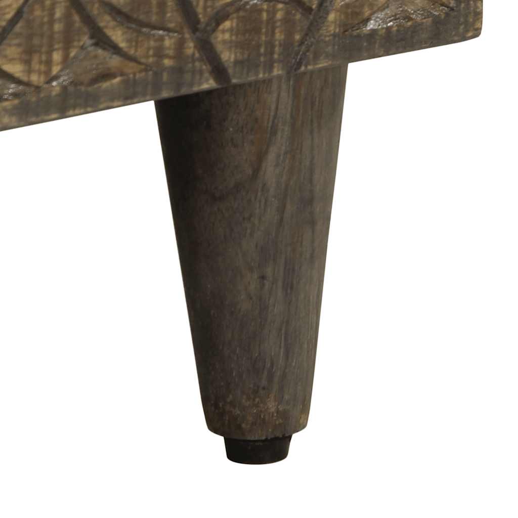 Mesa de cabeceira cinzento claro 50x33x60 cm