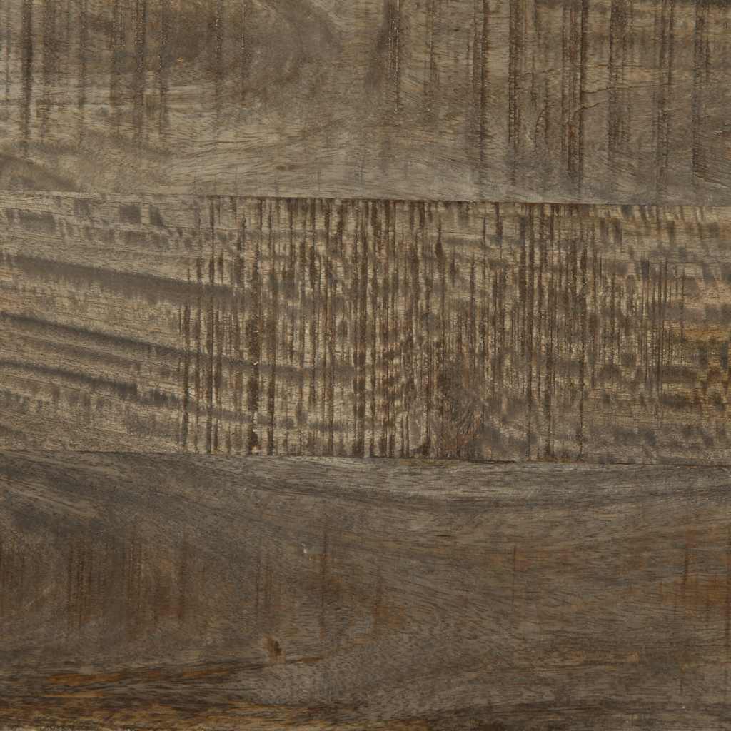 Mesa centro cinzento claro 80x54x40 cm madeira mangueira maciça
