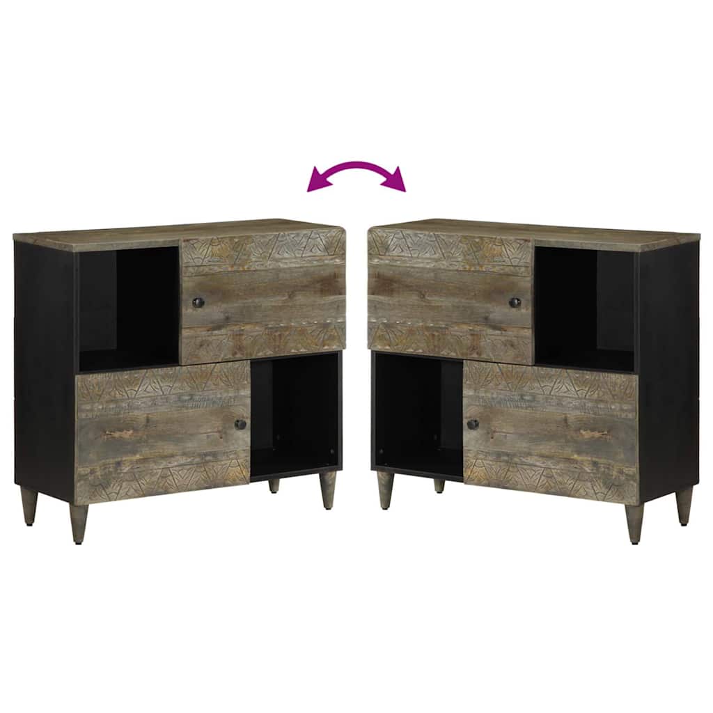 Aparador 80x33x75 cm madeira maciça manga