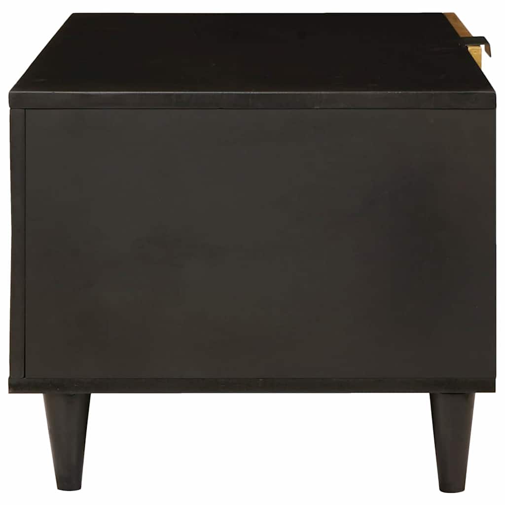 Mesa de centro Preto e Ouro 80 x 50 x 40 cm