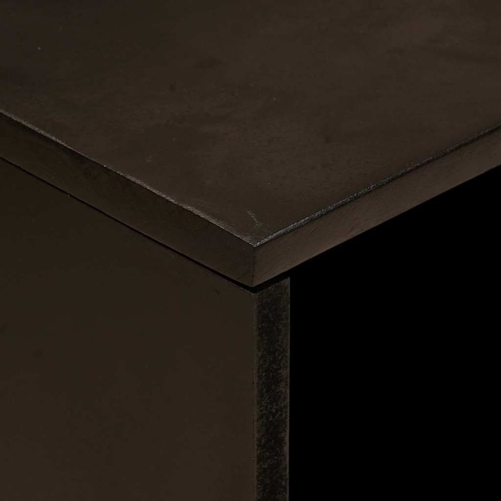 Mesa-de-cabeceira com gaveta Preto e Ouro 50 x 33 x 60 cm