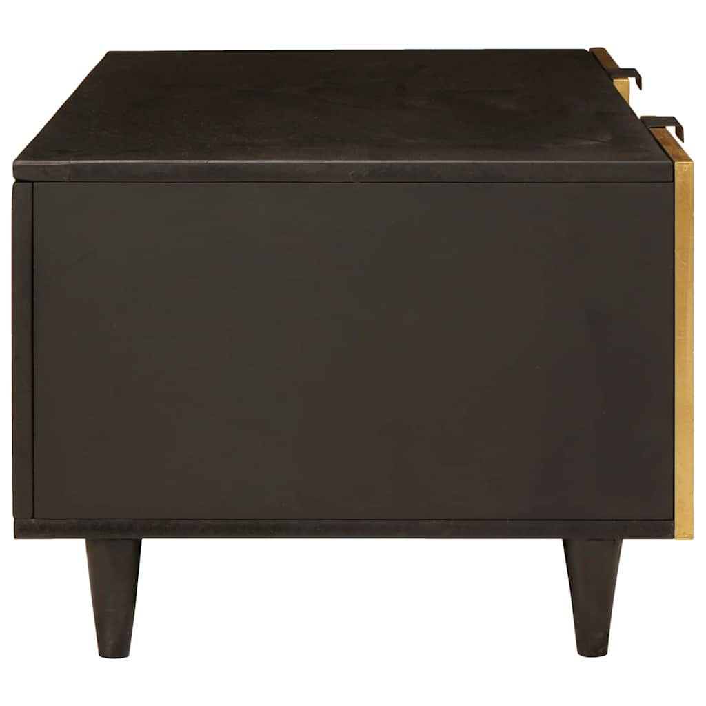 Mesa de centro Preto e Ouro 100 x 54 x 40 cm