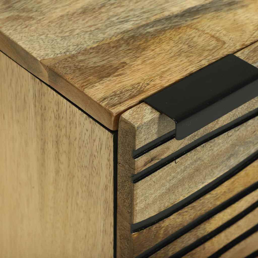 Mesas de cabeceira Marrom e Preto 40 x 33 x 46 cm