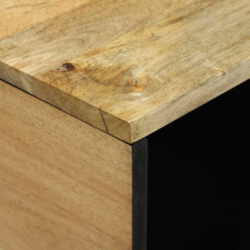 Mesa de centro Marrom e Preto 80 x 50 x 40 cm