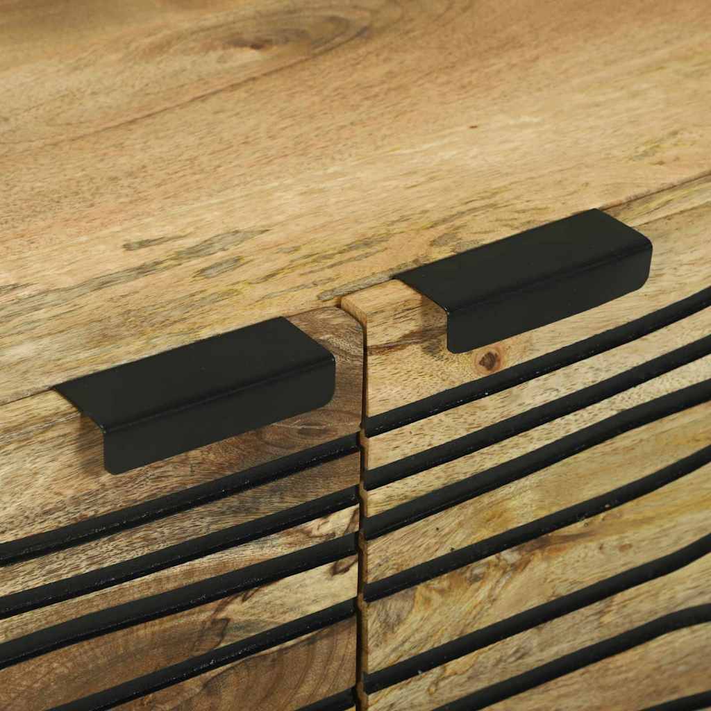 Mesa de centro Marrom e Preto 80 x 50 x 40 cm