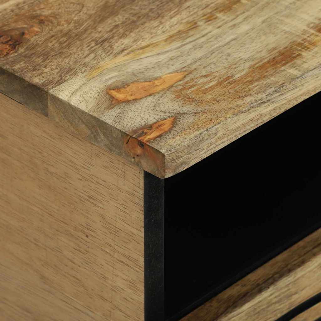 Mesa de centro com gaveta Marrom e Preto 80 x 54 x 40 cm