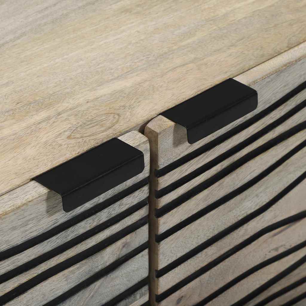 Mesa de centro Bege e Preto 80 x 50 x 40 cm