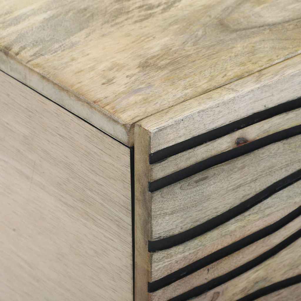 Mesa de centro Bege e Preto 100 x 54 x 40 cm