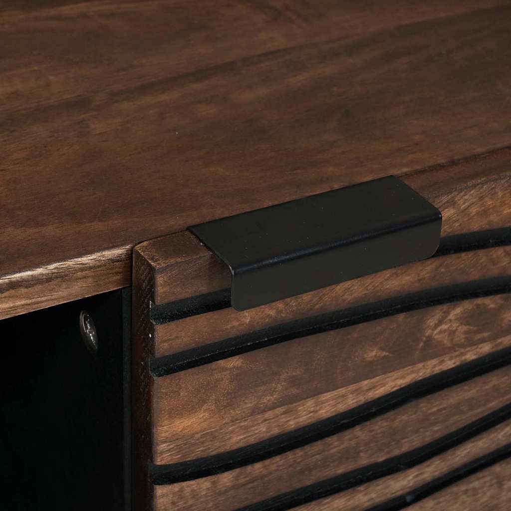 Mesa de centro Marrom e Preto 80 x 50 x 40 cm