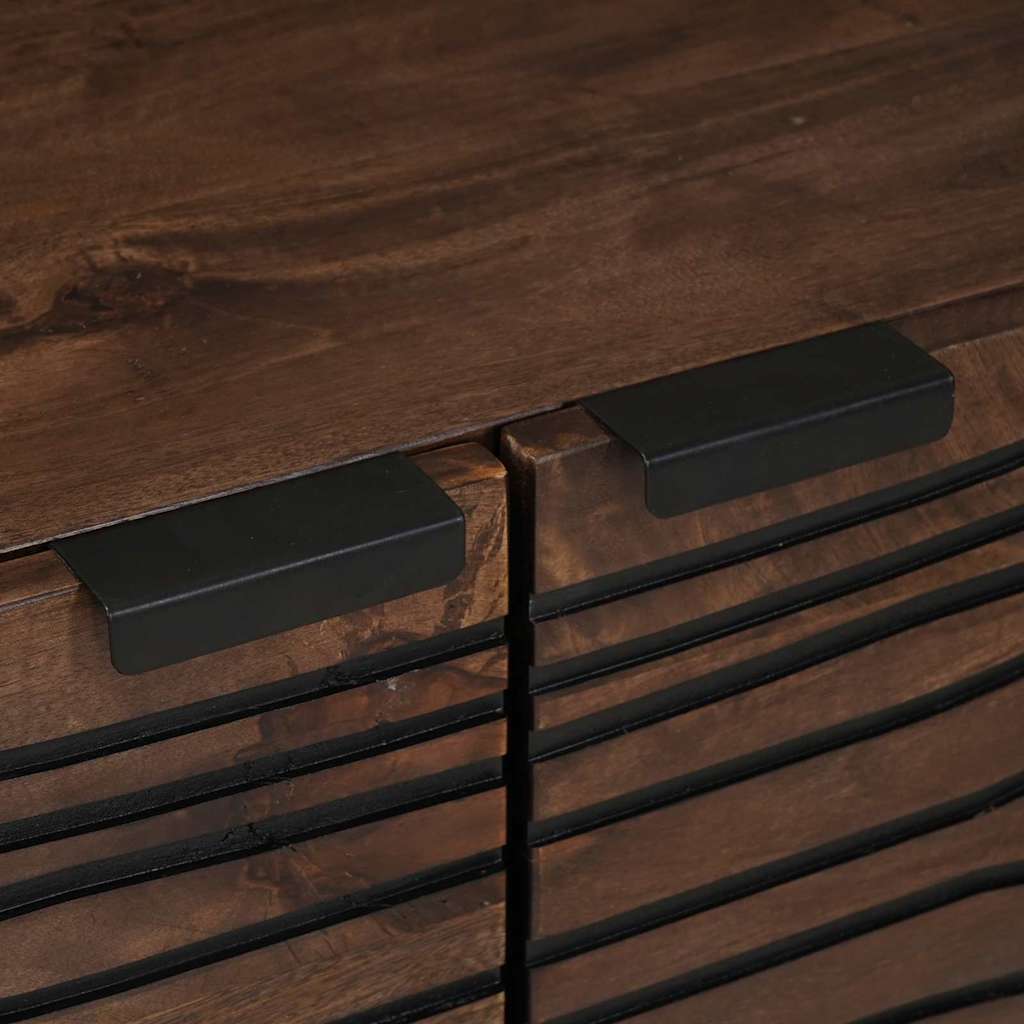 Mesa de centro Marrom e Preto 80 x 50 x 40 cm