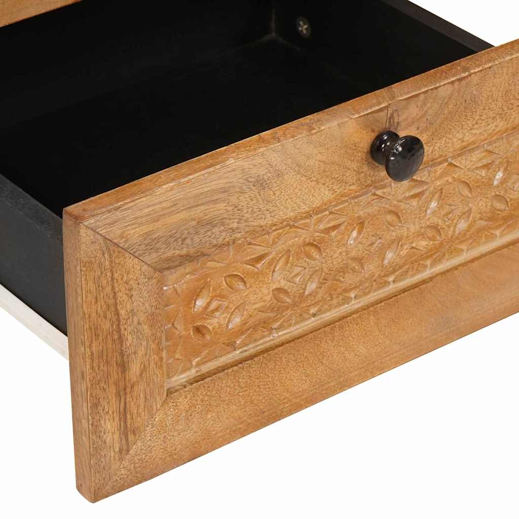 Mesa-de-cabeceira com gaveta Castanho-claro 40 x 33 x 46 cm