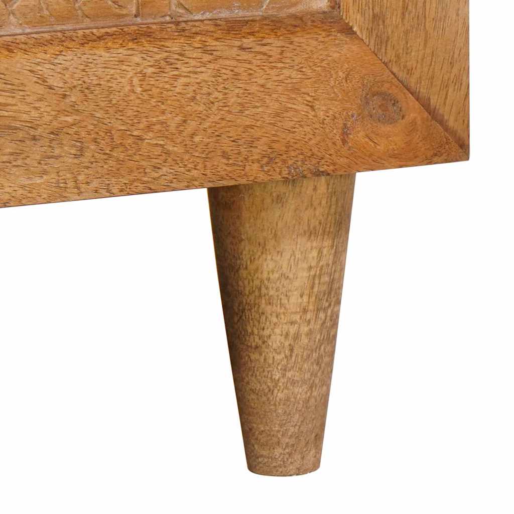 Mesa de centro com prateleira Castanho-claro 80 x 50 x 40 cm