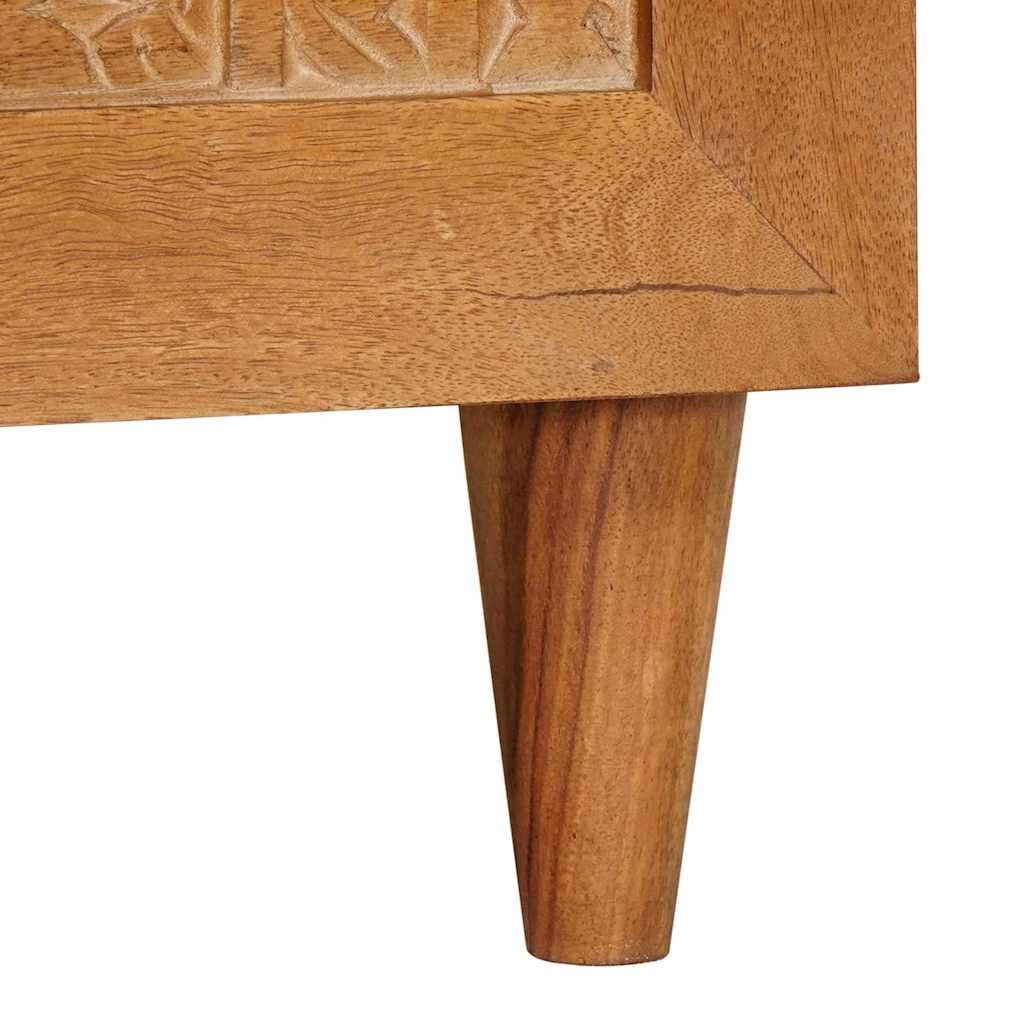 Mesa de centro com armazenamento Castanho-claro 80 x 50 x 40 cm