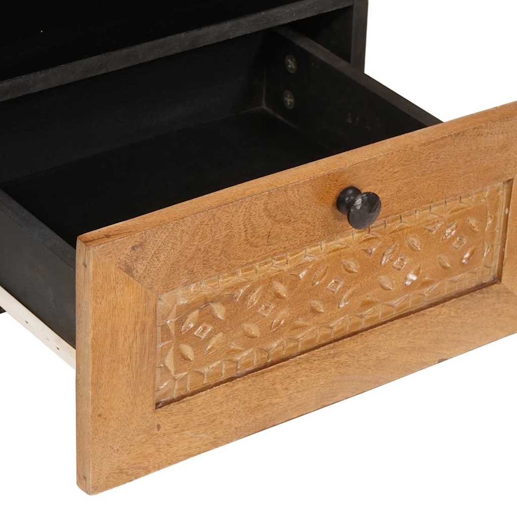 Mesa-de-cabeceira com gaveta Castanho-claro 40 x 33 x 46 cm