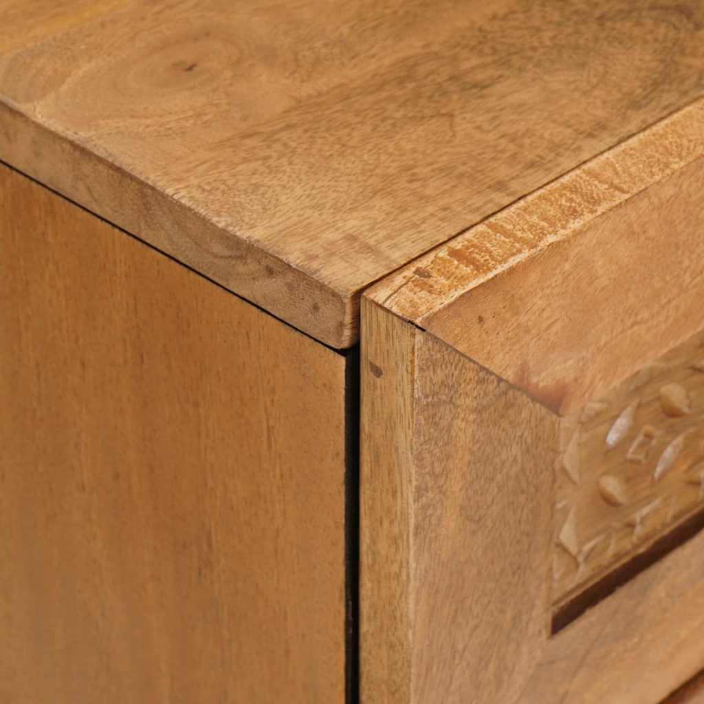 Mesa-de-cabeceira com gaveta Castanho-claro 50 x 33 x 60 cm