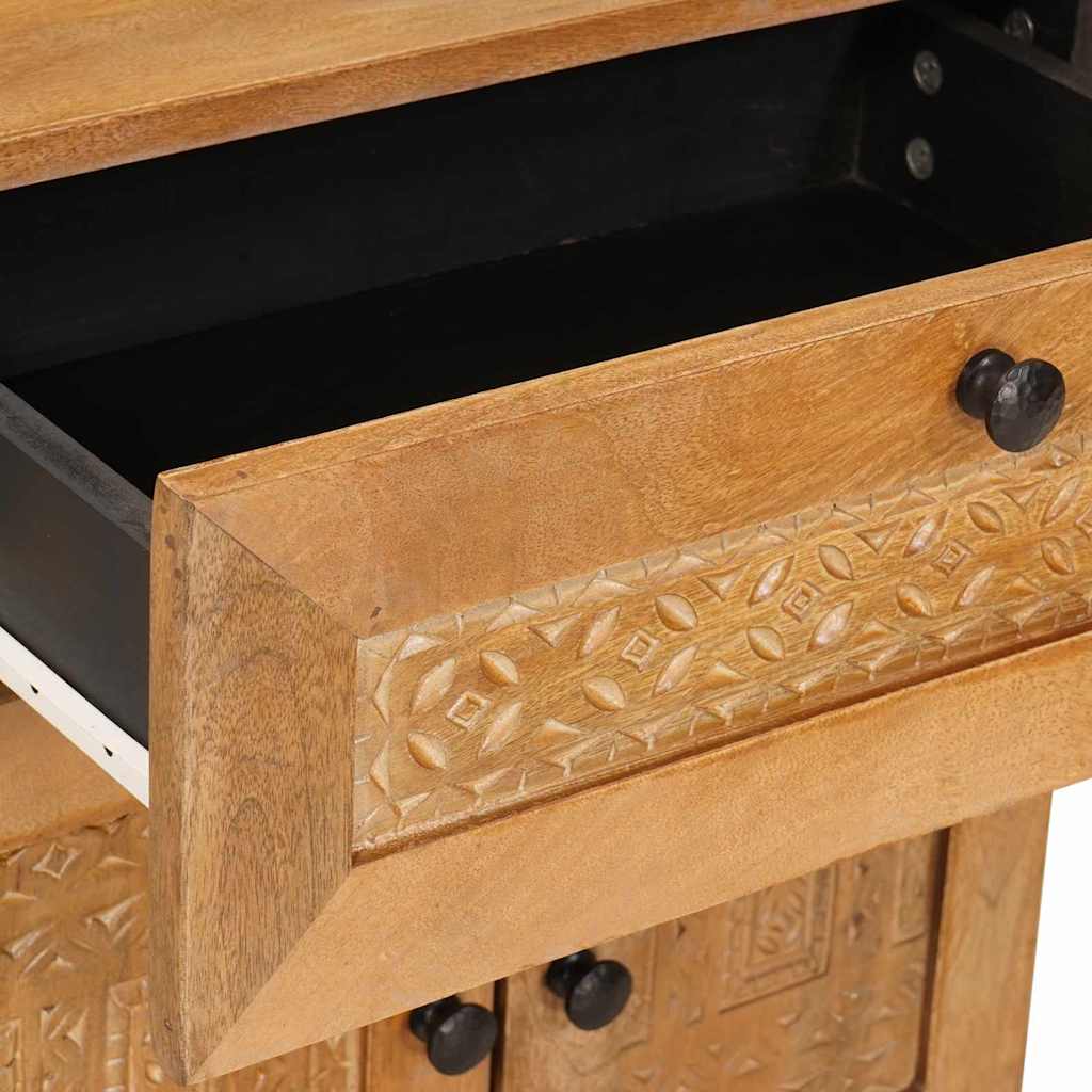 Mesa-de-cabeceira com gaveta Castanho-claro 50 x 33 x 60 cm