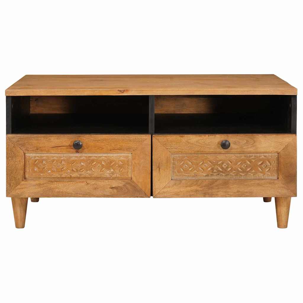 Mesa de centro com gaveta Castanho-claro 80 x 54 x 40 cm